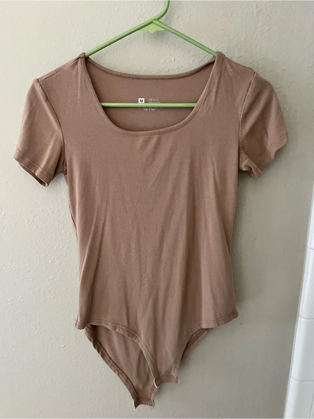 3 Pack Women’s Bodysuits Size Medium Black Blue Tan Square Neck Basics
